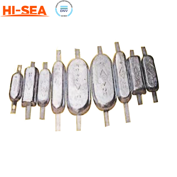 Zinc Alloy Anode For Seawater Cooling Water System